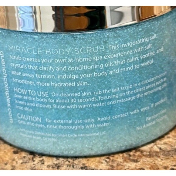 Quench Micro Water Complex Miracle Body Sea Salt Scrub Exfoliant 13.8 oz 395mL - Picture 2 of 2